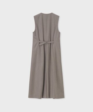 Paul Smith カシミアブレンド フランネル ジャンパースカート グレイッシュベージュ