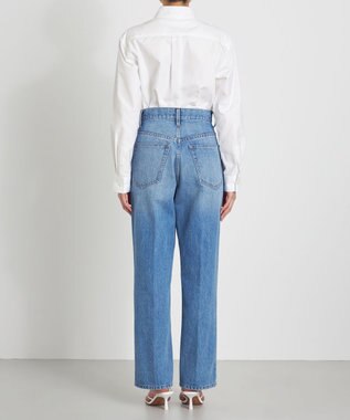 NAVE 【Nave　洗える】デニム センタープレスパンツ スカイブルー系