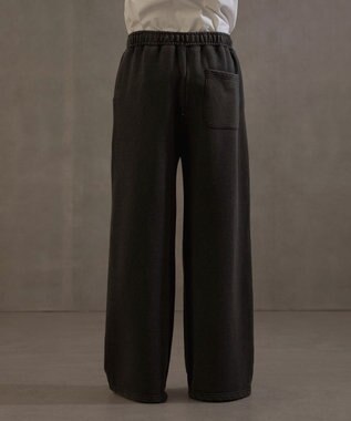 WEGO 【ウエストゴム】ダメージスウェットバギーパンツ ブラック