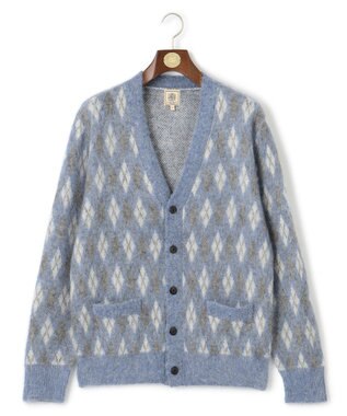 J.PRESS MEN 【WEB限定カラー有】モヘアヤーン アーガイルカーディガン 【WEB限定】サックスブルー系7