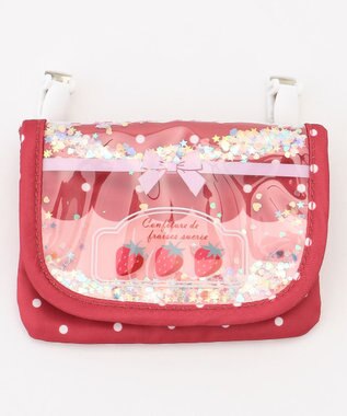 ANY KIDS しゃらしゃら入り 移動ポケット イチゴ