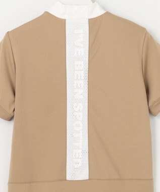 PW CIRCULUS 【UVカット / 吸水速乾 / 伸縮性抜群】【WOMEN】バックメッシュ切り替えモックT ゴルフウェア レディース ベージュ系