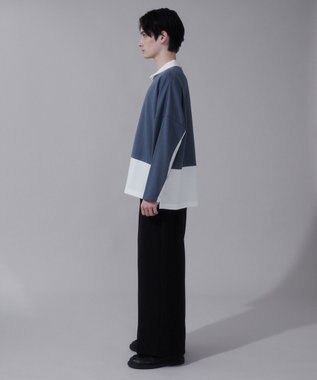 WEGO ドルマンポンチハーフZIPT（LS） ブルー