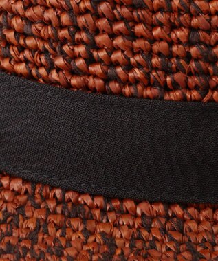 JOSEPH ABBOUD 【お洒落のアクセントに】ラフィアハット オレンジ系