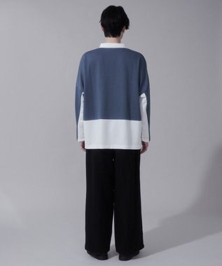 WEGO ドルマンポンチハーフZIPT（LS） ブルー