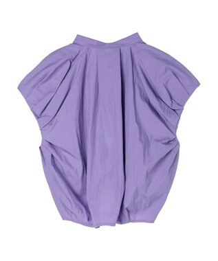 Green Parks タックデザインショート丈シャツ Purple