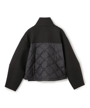 uncrave パディング×ボンディングコンビ コート ブラック