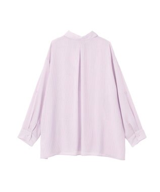 AMERICAN HOLIC ウエストタックシアーストライプシャツ Pink