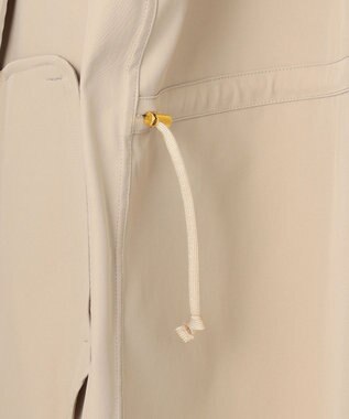 J.PRESS LADIES 【洗える・撥水】ドライツイルストレッチ フーディ アウター ベージュ系