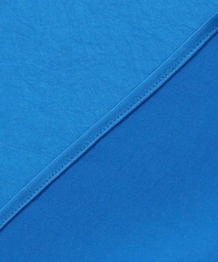 ICB 【洗える】 ヴィンテージストレッチサテン ブラウス サファイア系