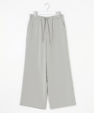 J.PRESS LADIES 【洗える】エアロツイルストライプ イージーパンツ カーキ系