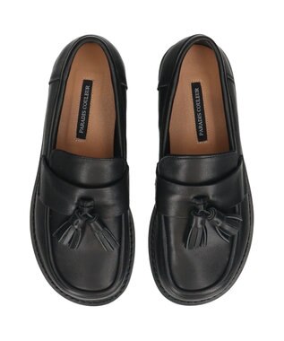 Bridget Birkin 【PARADIS COULEUR】オブリークトウタッセルローファー ブラック