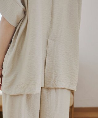 WEGO 【ANGIE VINTAGE】接触冷感半袖ジャケット ホワイトアイボリー