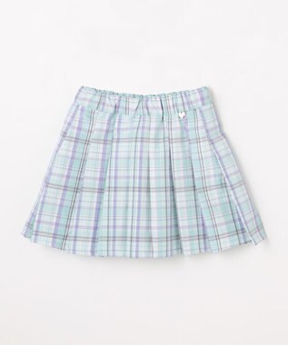 ANY KIDS チェックプリーツスカパン ミント