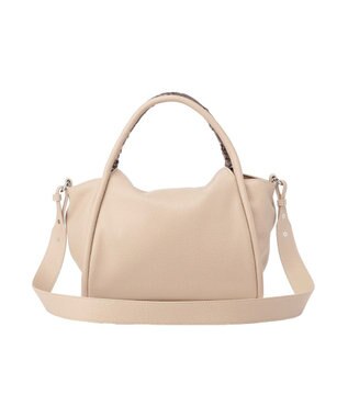 Green Parks ３ＳＥＴスカーフ付コードハンドルバッグｉｎポーチ Beige