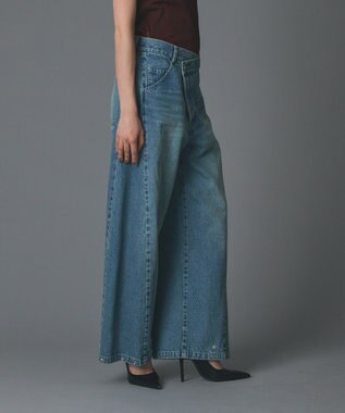 GRACE CONTINENTAL ラップ2wayデニムパンツ ブルー
