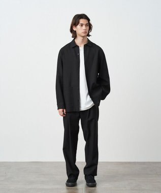 ATON KYOTO TSURIZOME LINEN | シャツジャケット - UNISEX BLACK