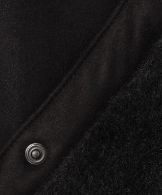 自由区 リバーシブルエコメリノムートン ジレ アッシュ