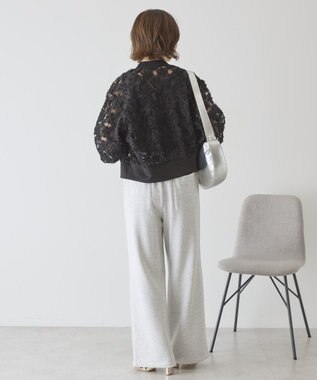 AMERICAN HOLIC センタータックワイドスウェットパンツ Light Gray Mixture