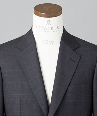 GOTAIRIKU WEB&一部店舗限定【DORMEUIL/ドーメル】IMPERIALJADE/インペリアルジェイド 通年スーツ（グレー×格子） グレー系4