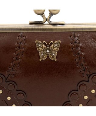 ANNA SUI マチルダ 口金ミニ財布 ブラウン