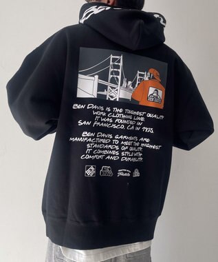  BENDAVISブリッジグラフィックプルパーカー