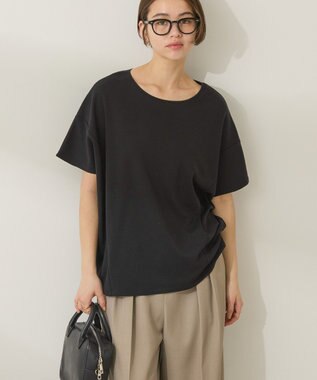 AMERICAN HOLIC 【接触冷感】フレンチスリーブコクーンプルオーバー Black