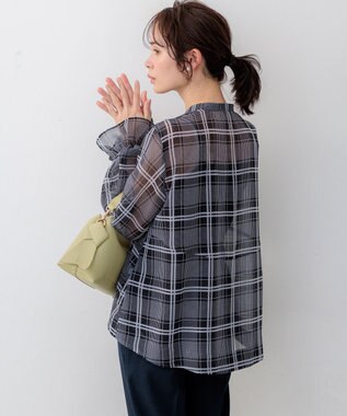 組曲 【先行予約】エアリーボイルシアー ブラウス モノトーン系3