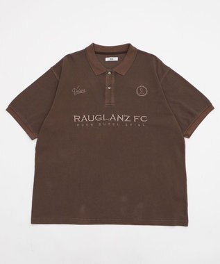 WEGO 【ユニセックス着用ITEM】ピグメントロゴポロシャツ（SS） ブラウン