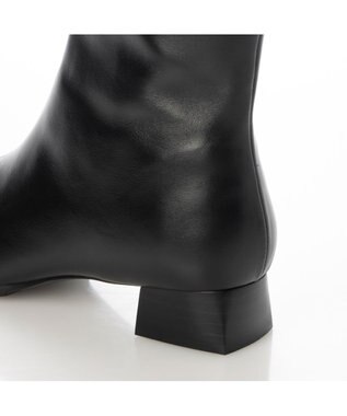 Riz raffinee <Riz raffinee>スクエアヒールショートブーツ ブラック