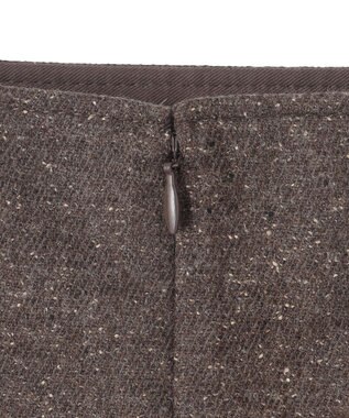 JOSEPH  ウールシルクネップ　ラップ風スカート Brown
