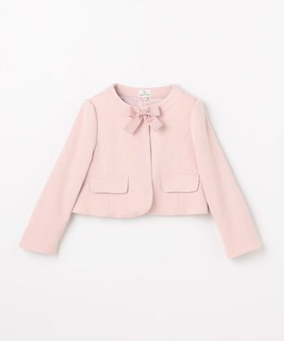 組曲 KIDS  【110-140㎝】 チェックワンピース＆ドビージャケットセット ピンク