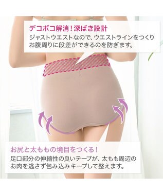 BRADELIS New York 【BRADELIS New York / 育尻・伸びる・綿混・深め】モモパンツ・ハイレグショーツ#303 シリーズ140万枚突破 補正ショーツ ブラック2