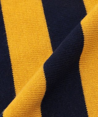 J.PRESS MEN 【J.PRESS ORIGINALS】【UNISEX】Wool Polyester Knit School Muffler イエロー系1