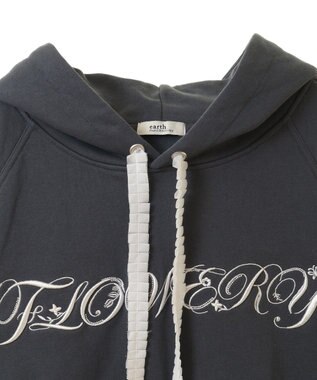 earth music&ecology Ｆｌｏｗｅｒｙパーカー Charcoal Gray