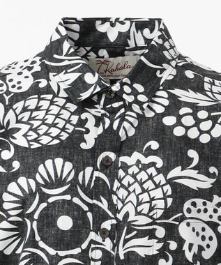 JOSEPH ABBOUD MOUNTAIN 【SPACE】KAHARAアロハ シャツ ブラック系6