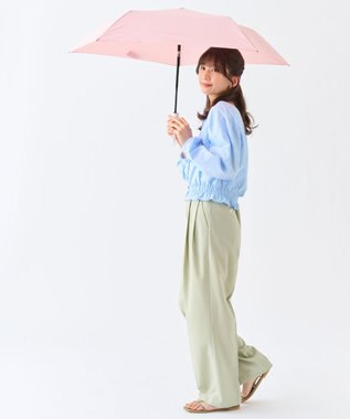 MOONBAT 【超撥水/自動開閉】フロータス(FLO(A)TUS) 折りたたみ傘 無地 UV 60cm ペールピンク