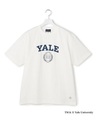 J.PRESS YORK STREET 【YALE別注】【UNISEX】カレッジ プリント Tシャツ ホワイト系
