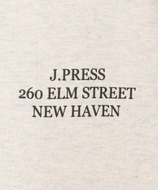 J.PRESS MEN インレージャージー アドレスプリント ロゴトレーナー ライトグレー系