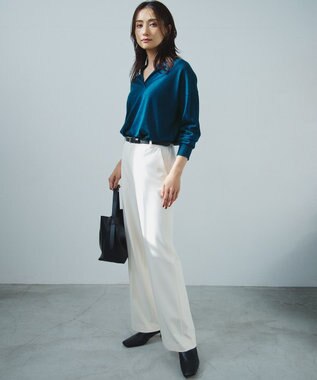 23区 【Oggi4月号掲載】スクエアバックル ベルト シルバー系