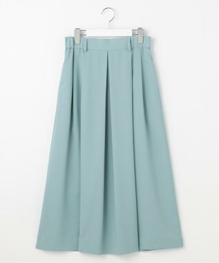 自由区 【洗える】ストレッチライトツイル スカート ライトブルー