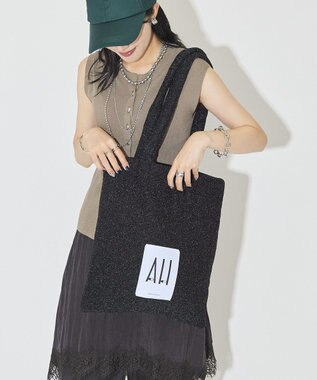 AMERICAN HOLIC 26AWパテッドホリホリトートバッグ Black