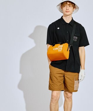 PW CIRCULUS 【UNISEX】PW ロゴ ボストンカートバッグ ゴルフ オレンジ系