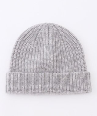 23区 ピュアカシミヤ ニット帽 ライトグレー系