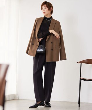 ICB 【防シワ・洗える】 トリプルクロスツイル オールインワン ブラック系