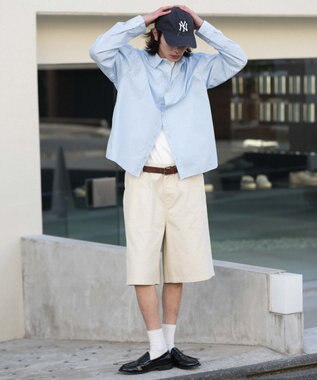 WEGO 【ウエストゴム/SMLサイズ展開】イージーコットンハーフパンツ ナチュラル