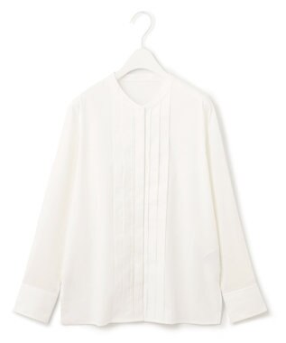 ICB 【洗える】 タイプライタージャージーコンビ ブラウス オフホワイト系