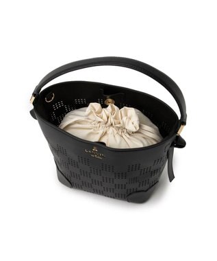 LANVIN en Bleu ペルフォレ 2wayバッグ ブラック