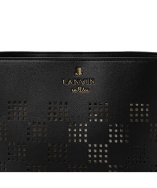 LANVIN en Bleu ペルフォレ 2wayバッグ ブラック