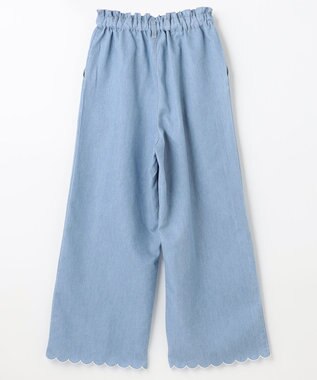 ANY KIDS デニム ワイド パンツ ブルー